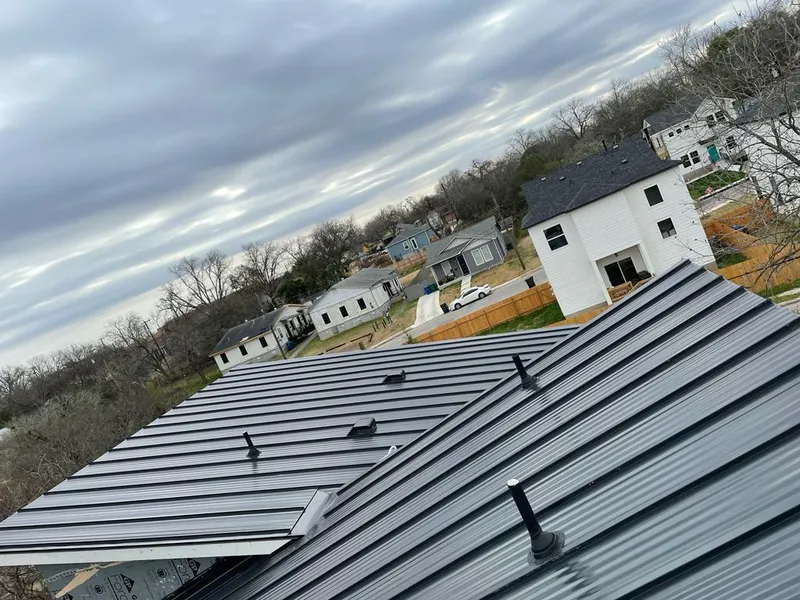 Standing seam metal roof panels with vents for Skylight Repair in Nolensville